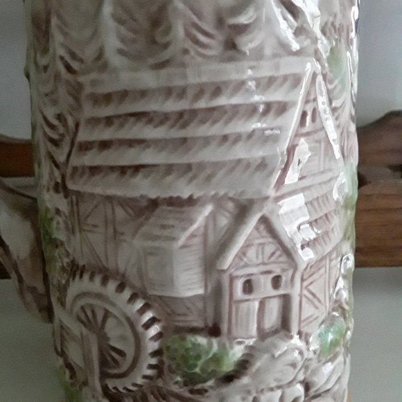 Vintage German Beer Stein with Traditional German Scenes - Picture 4 of 8